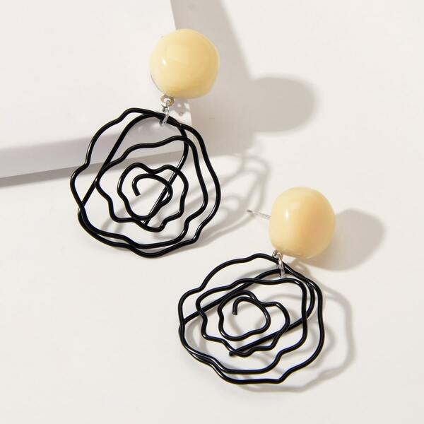 

Abstract Drop Earrings, Multicolor