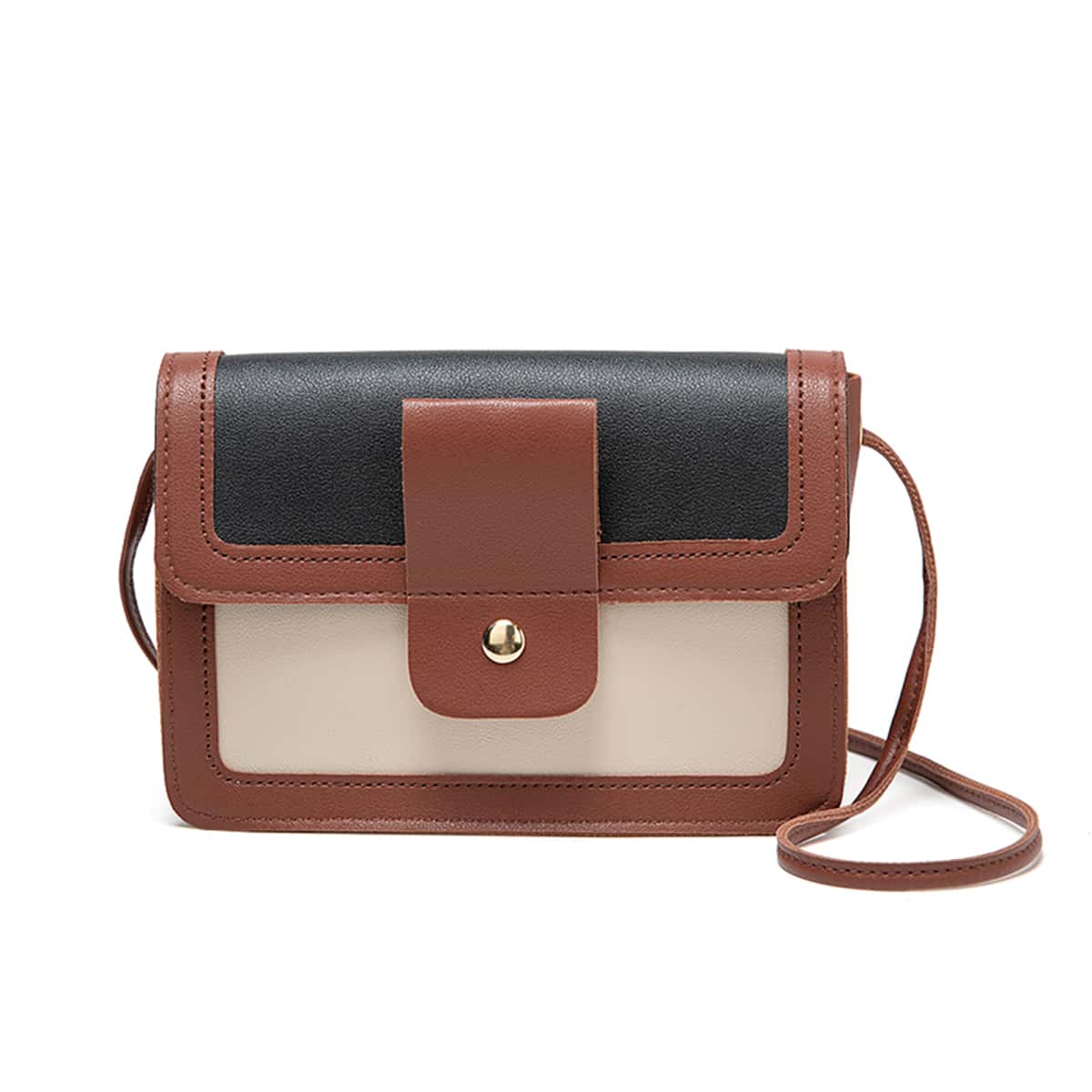 

Colorblock Flap Bag, Multicolor