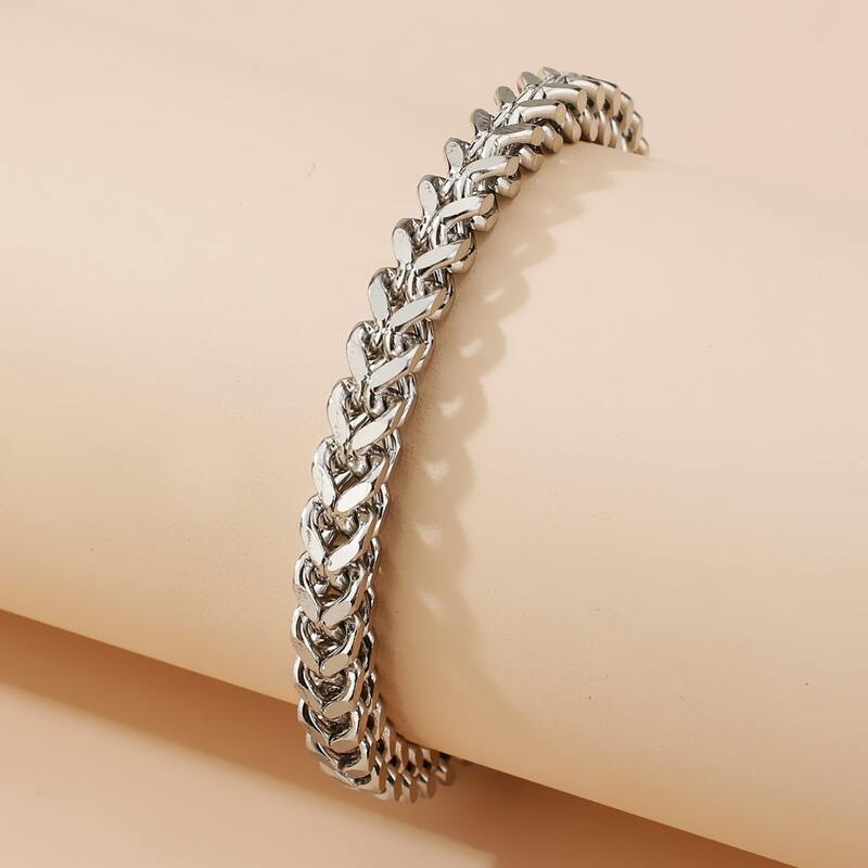 

Minimalist Chain Bracelet, Silver