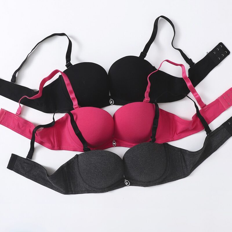 

3pack Push Up Bra Set, Multicolor