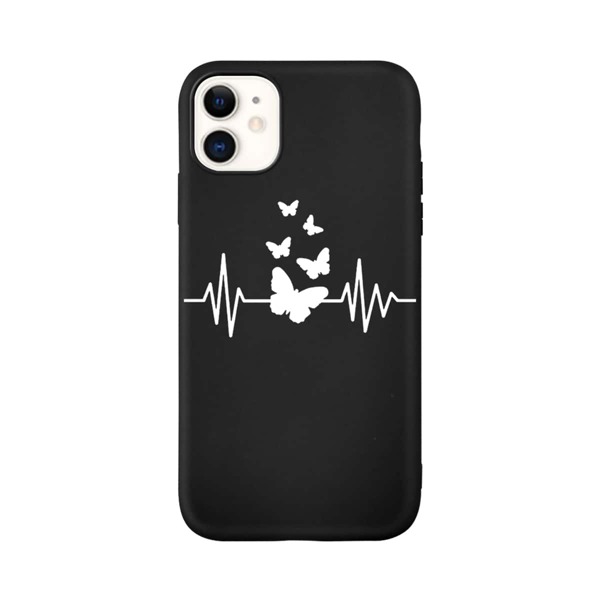 

Чехол для iPhone с принтом бабочки, Черный и белый