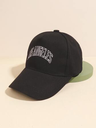 Gorro béisbol con bordado de letra