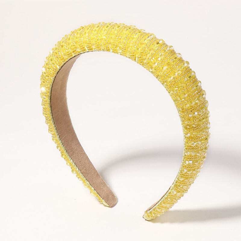 

Crystal Beaded Headband, Yellow