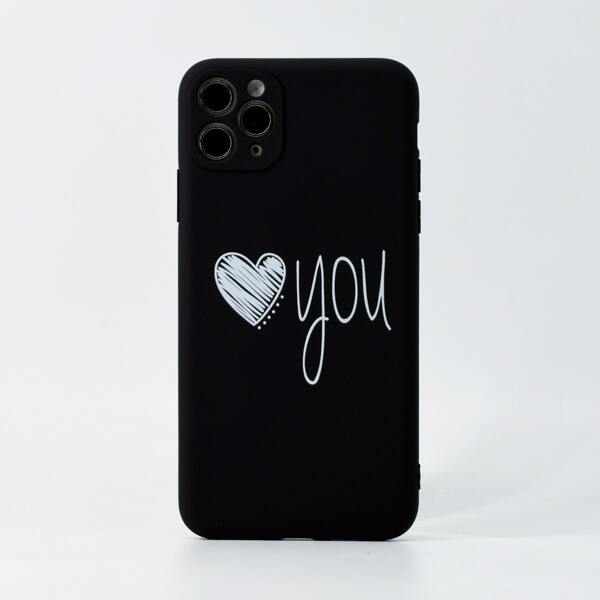 

Letter Graphic iPhone Case, Black and white