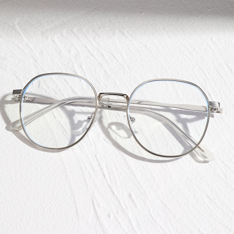 

Guys Anti-blue Light Glasses, Silver