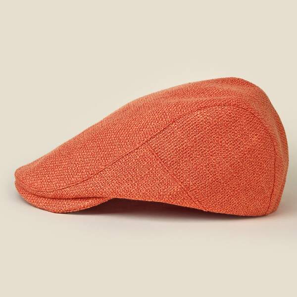 

Men Solid Beret, Orange
