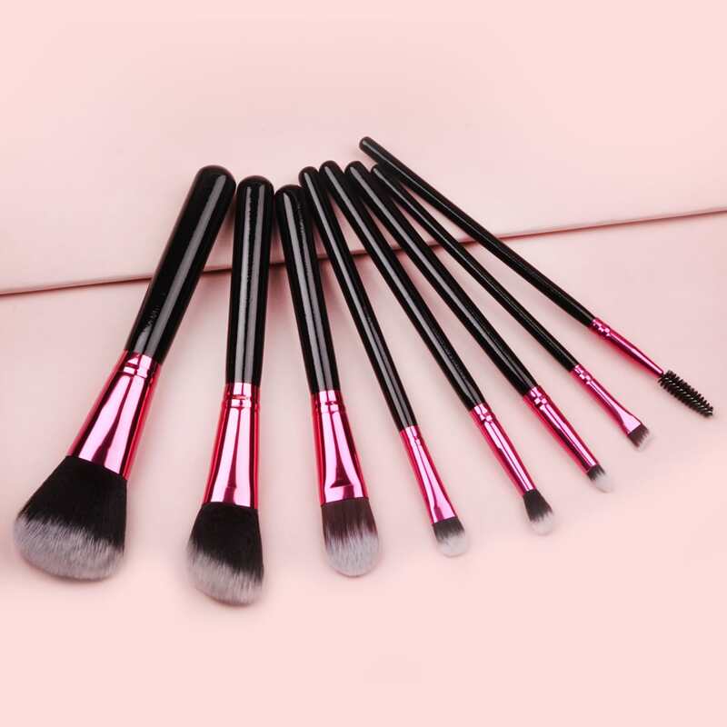 

8pcs Makeup Brush Set, Black