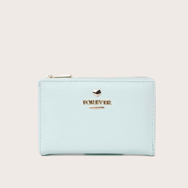

Metal Letter Decor Small Purse, Green