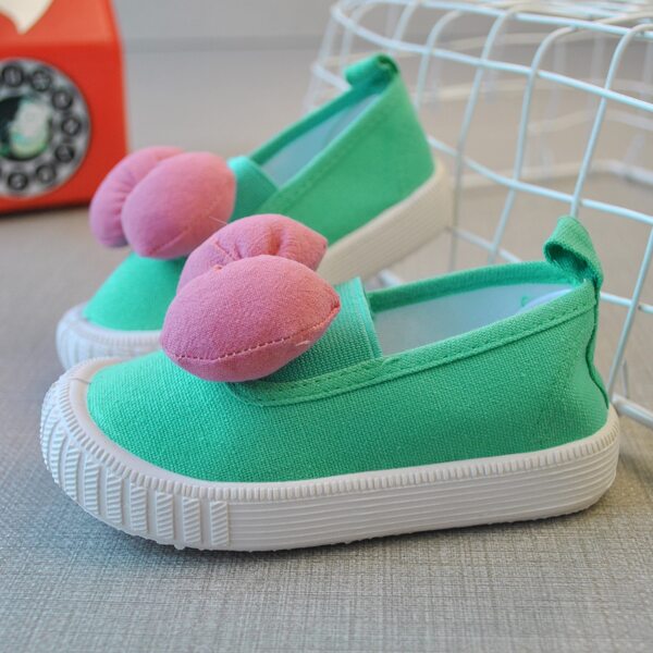 

Toddler Girls Bow Decor Canvas Sneakers, Multicolor