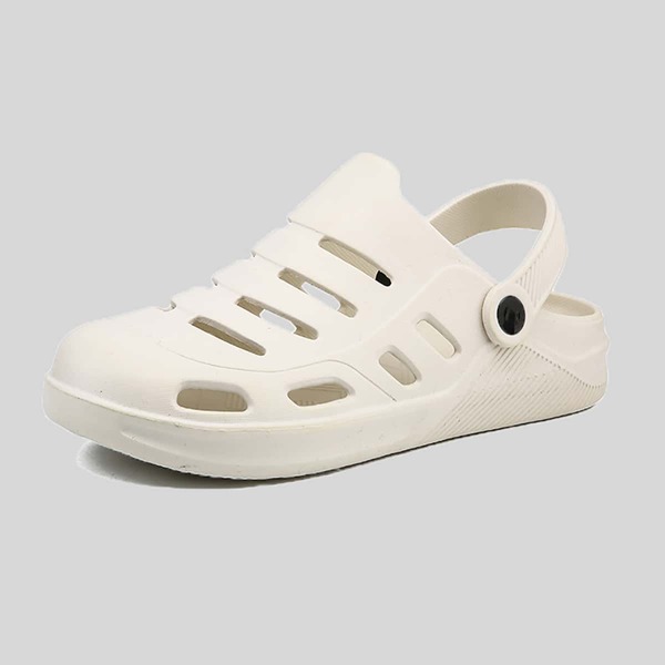 

Men Minimalist Vented Clogs, White