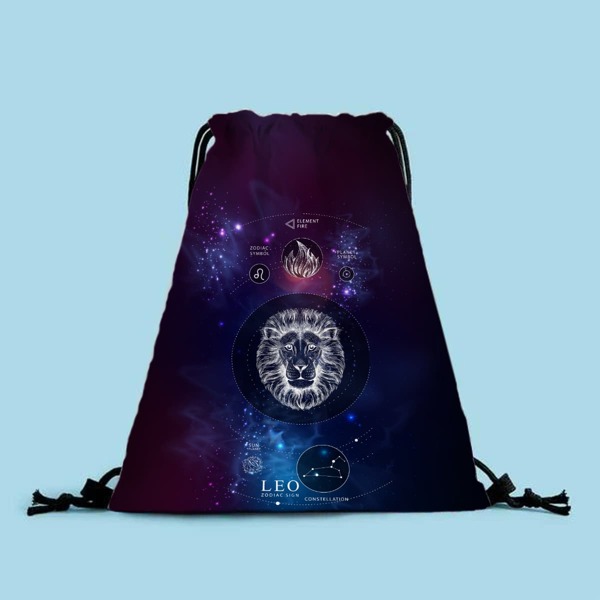 

Constellation Graphic Drawstring Backpack, Multicolor
