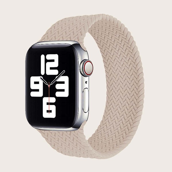 

Woven Pattern Apple Watchband, Beige