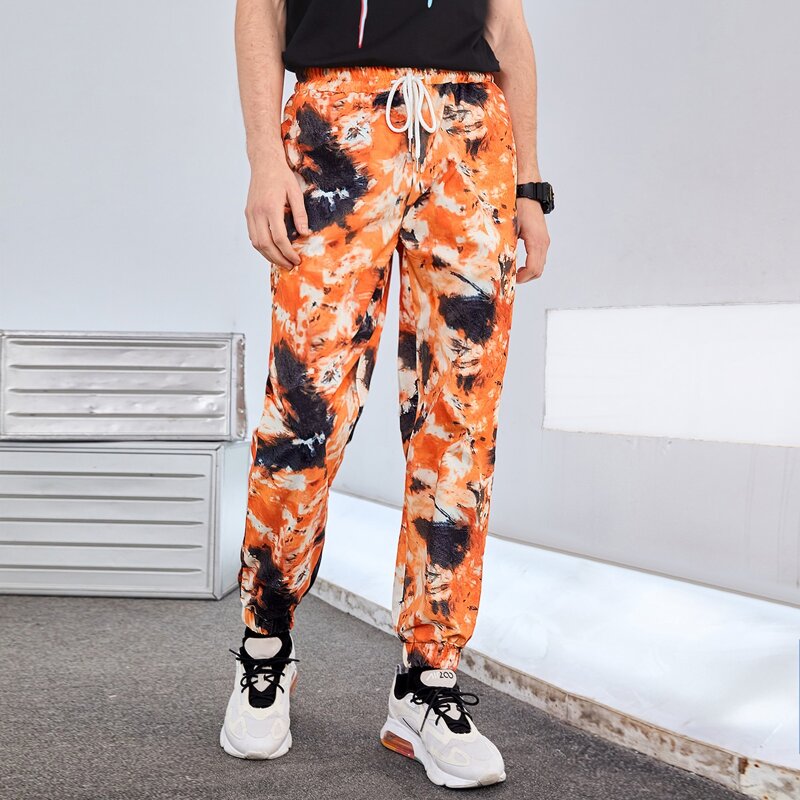 

Guys Tie Dye Drawstring Joggers, Multicolor