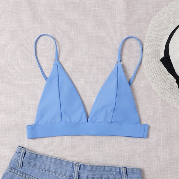 

Triangle Bikini Top, Blue