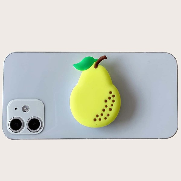

Pear Shaped Pop-Out Phone Grip, Yellow