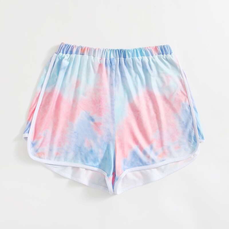 

Tie Dye Track Shorts, Multicolor