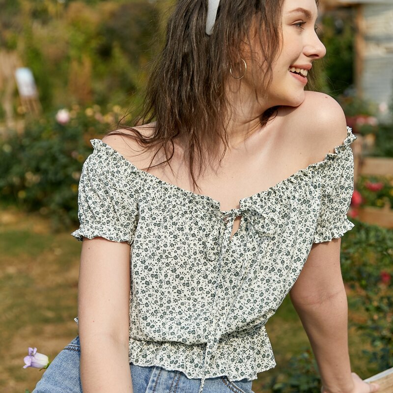 

Ditsy Flower Crop Top, Multicolor