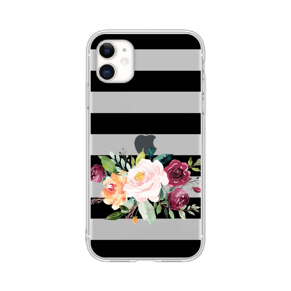 

Striped & Floral iPhone Case, Multicolor