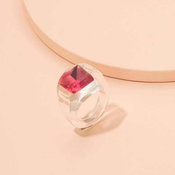 

Clear Resin Ring, Multicolor