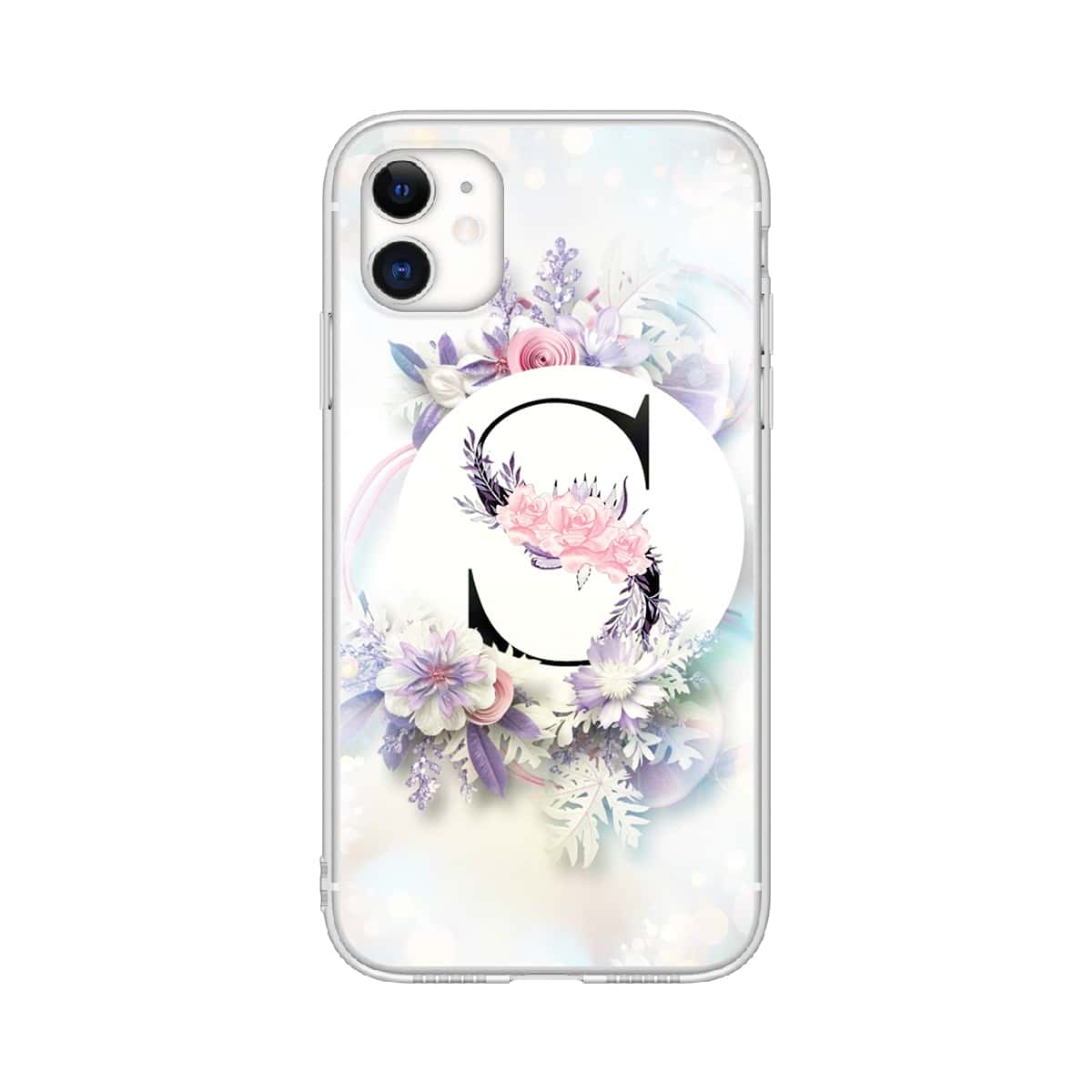 

Letter & Floral iPhone Case, Multicolor
