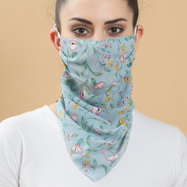 

Flower Print Scarf, Multicolor