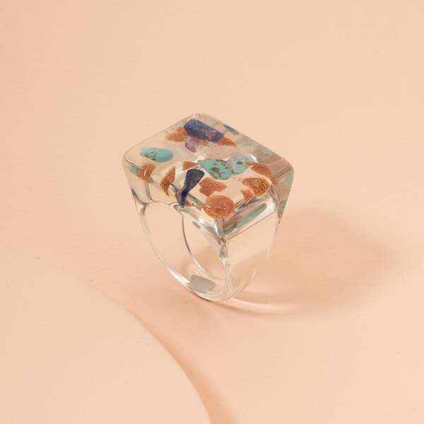 

Stone Decor Ring, Multicolor