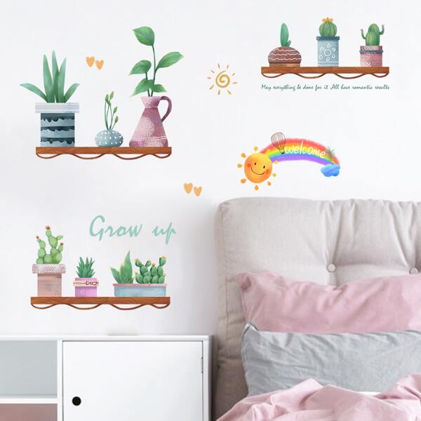 

Plant Print Wall Sticker, Multicolor