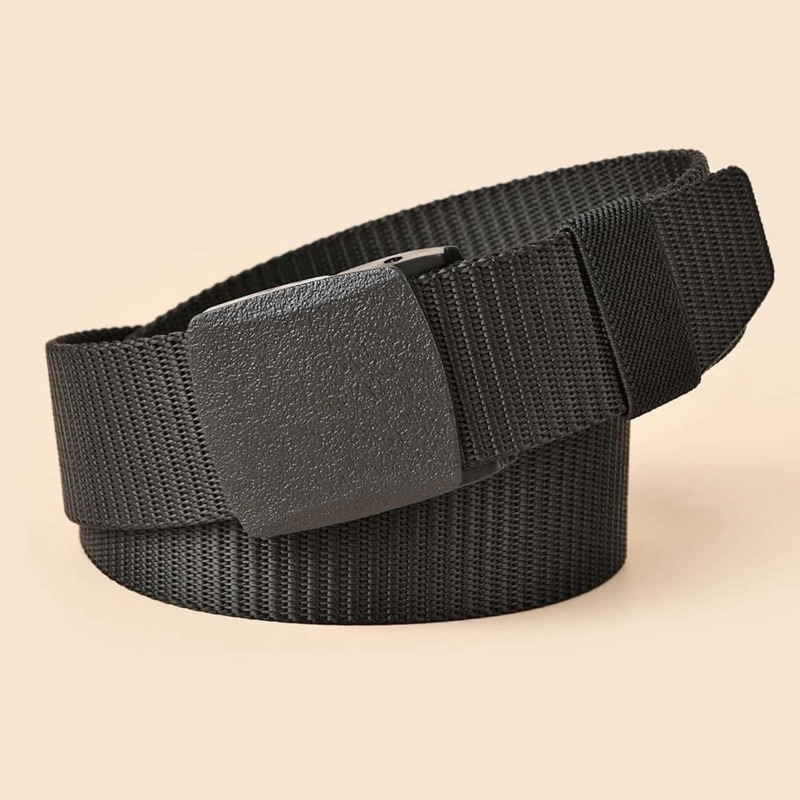 

Guys Solid Tape Belt, Black