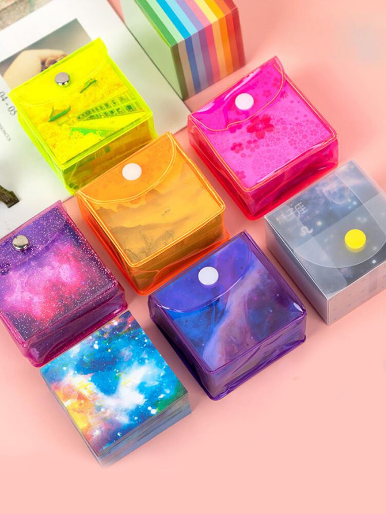 300pcs Galaxy Pattern Random Origami Paper