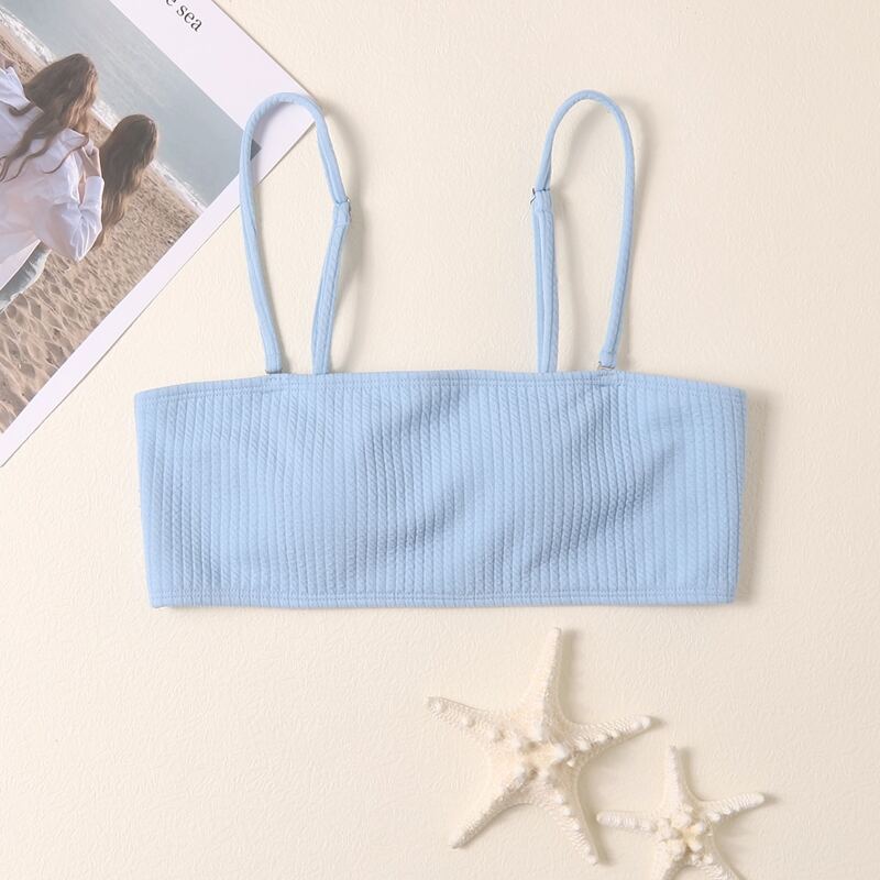 

Solid Bikini Top, Baby blue