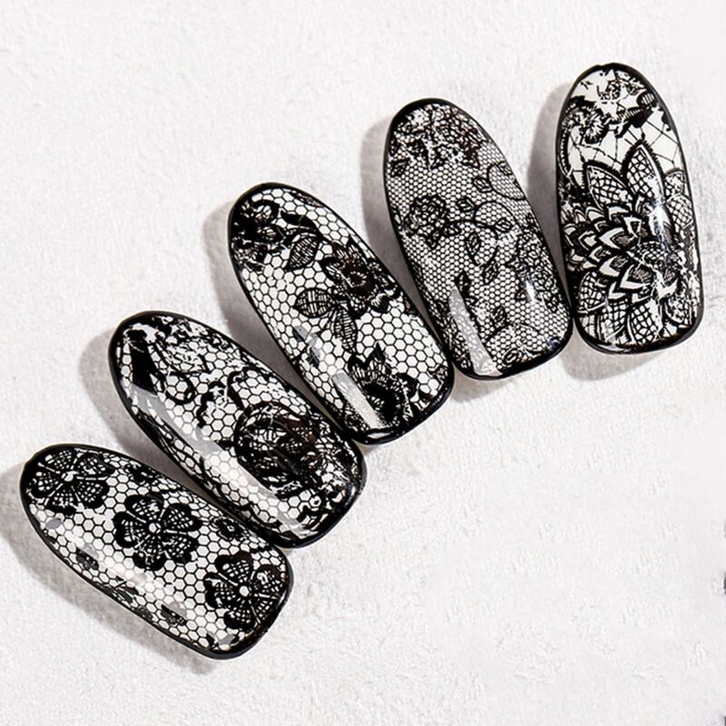 

10rolls Lace Pattern Nail Art Sticker, Multicolor