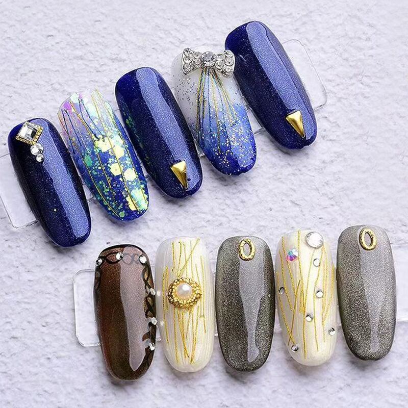 

1box Mix Shape Nail Art Decoration, Multicolor