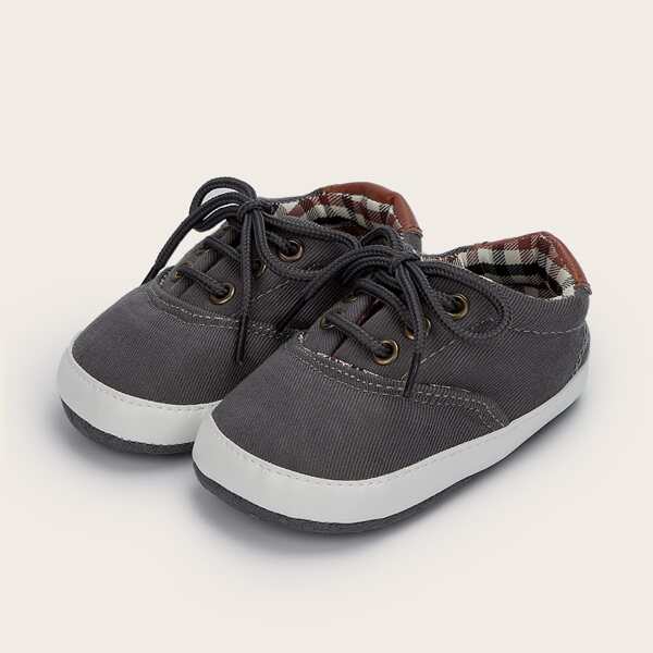 

Baby Boy Lace-up Front Sneakers, Dark grey