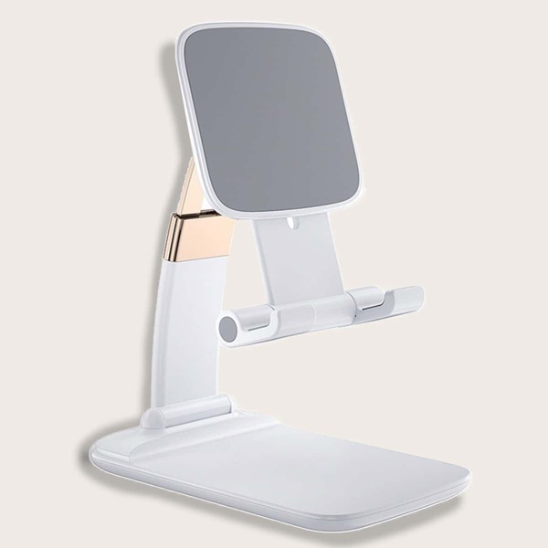 

Foldable Desktop Phone Holder, White