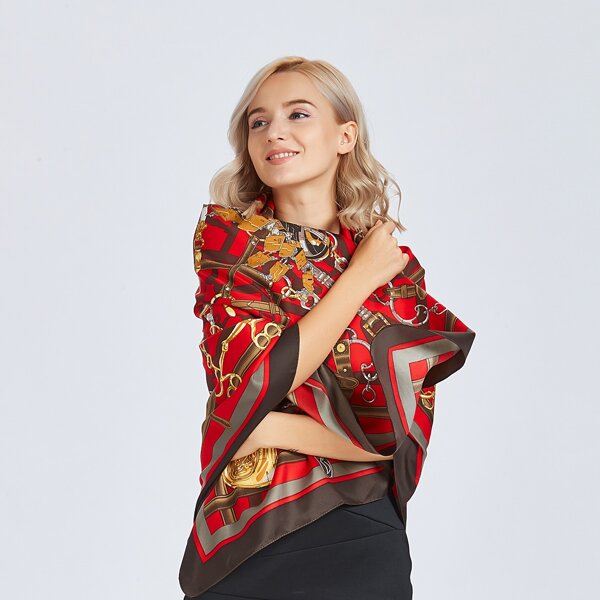 

Belt Pattern Bandana, Red