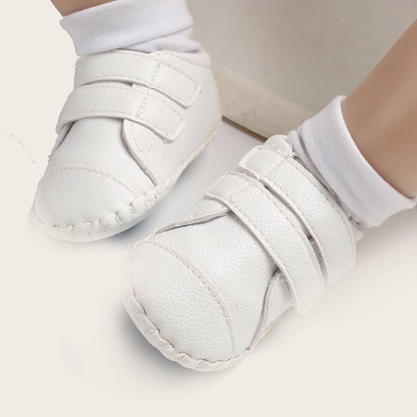 

Baby Boy Double Velcro Strap Sneakers, White