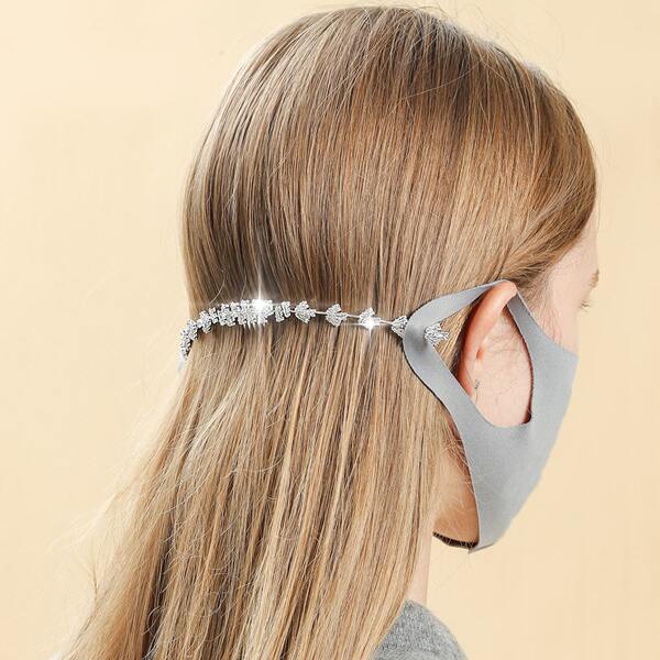 

Zircon Decor Face Mask Adjuster, Silver