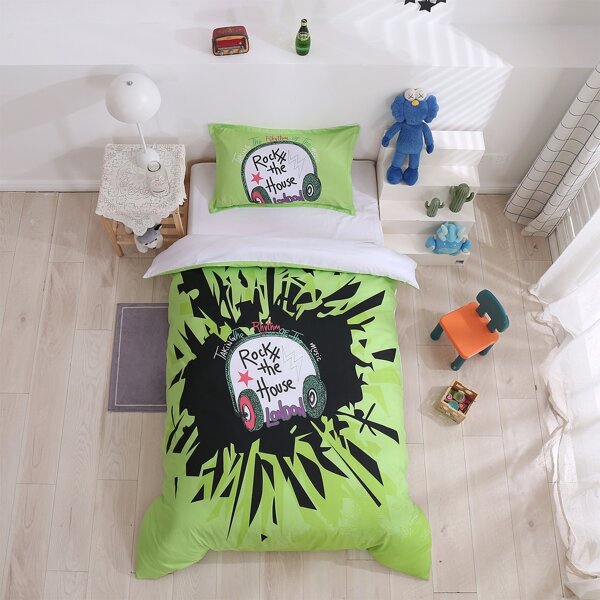 

Letter Graphic Kids Sheet Set Without Filler, Multicolor