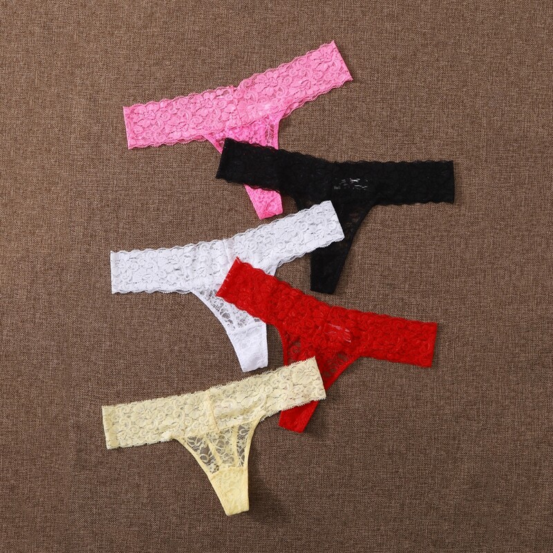 

6pack Floral Lace Panty Set, Multicolor