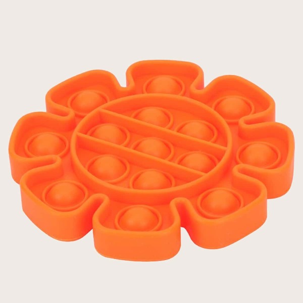 

1pc Push Bubble Decompression Toy, Orange