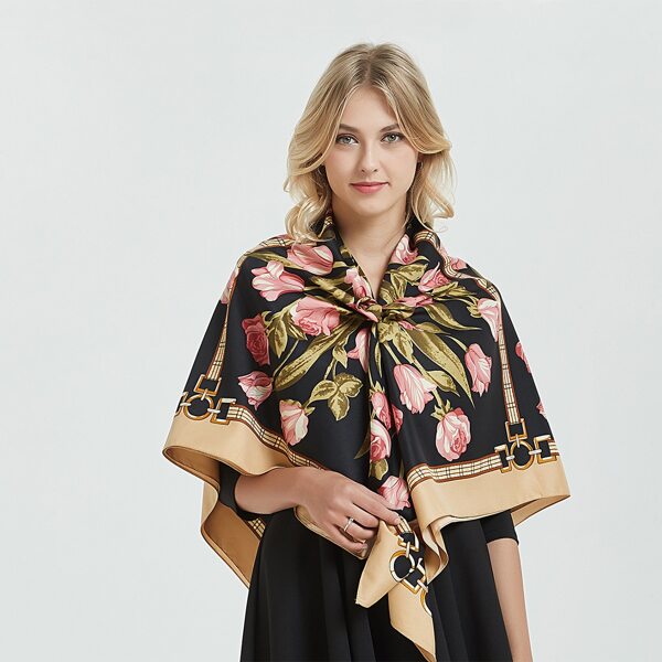 

Flower Print Bandana, Multicolor