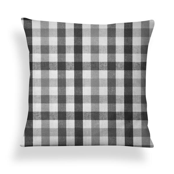 

Gingham Pattern Cushion Cover Without Filler, Multicolor