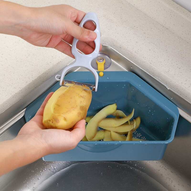 

1pc Sink Drain Basket, Blue