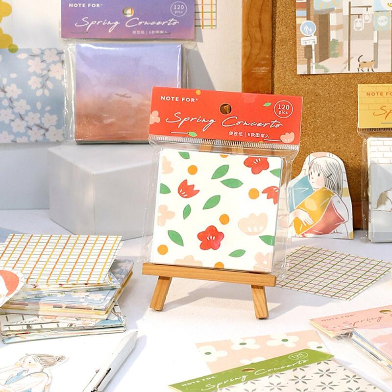 

1pack Random Pattern Memo Paper, Multicolor