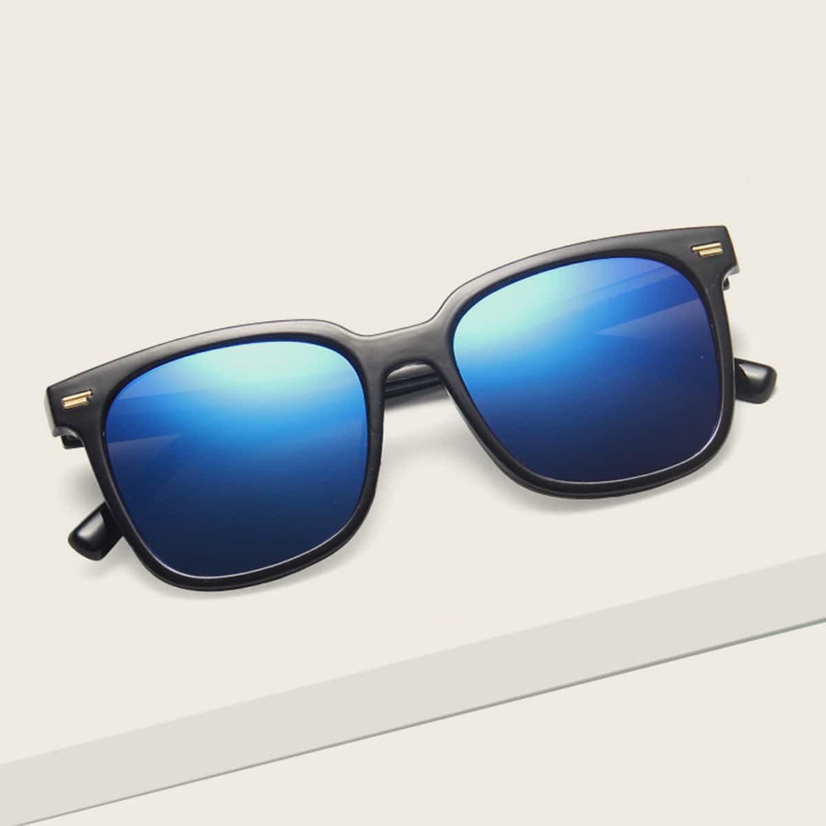 

Guys Square Frame Sunglasses, Blue
