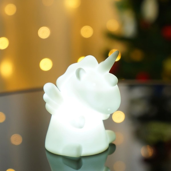 

Unicorn Shaped Night Light, White