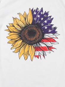 Áo thun Hoa Giải trí - trắng - Xem 4