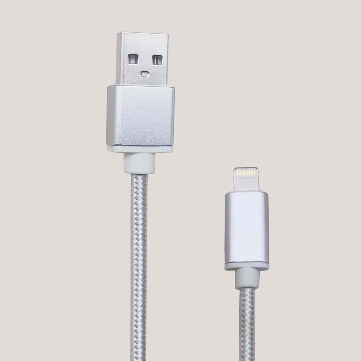 

1pc iPhone Data Cable, Silver