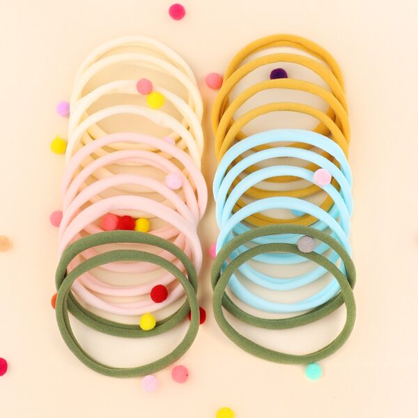 

20pcs Baby Pom Pom Decor Headband, Multicolor