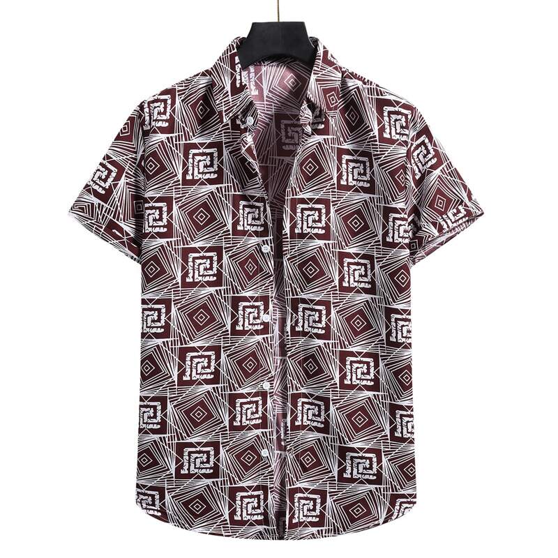 

Guys Geo Print Shirt, Multicolor